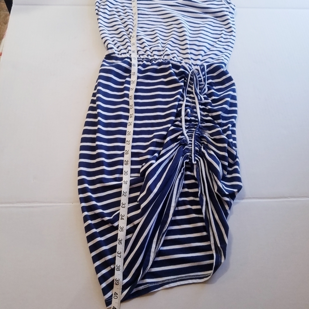 Veronica Beard | Stripe Ruched Jersey‎ Dress, size Small - Picture 9 of 12